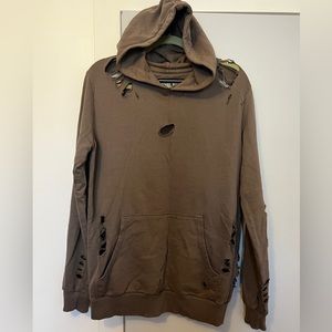 Criminal Damage Distressed Hoodie